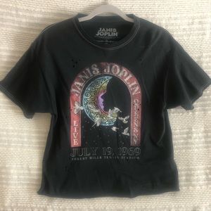 Vintage looking Janis Joplin band shirt